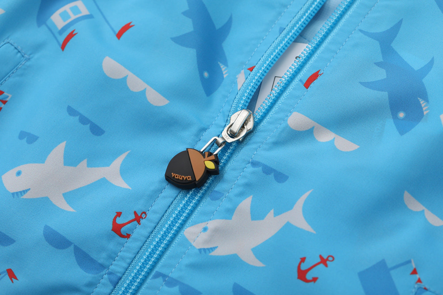 Vauva SS24 - Boys Whale Printed Windbreaker (Blue) - Product 10