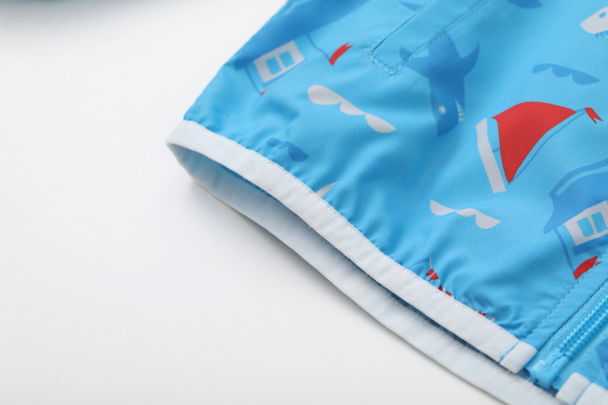 Vauva SS24 - Boys Whale Printed Windbreaker (Blue) - Product 12