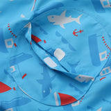 Vauva SS24 - Boys Whale Printed Windbreaker (Blue) - Product 3