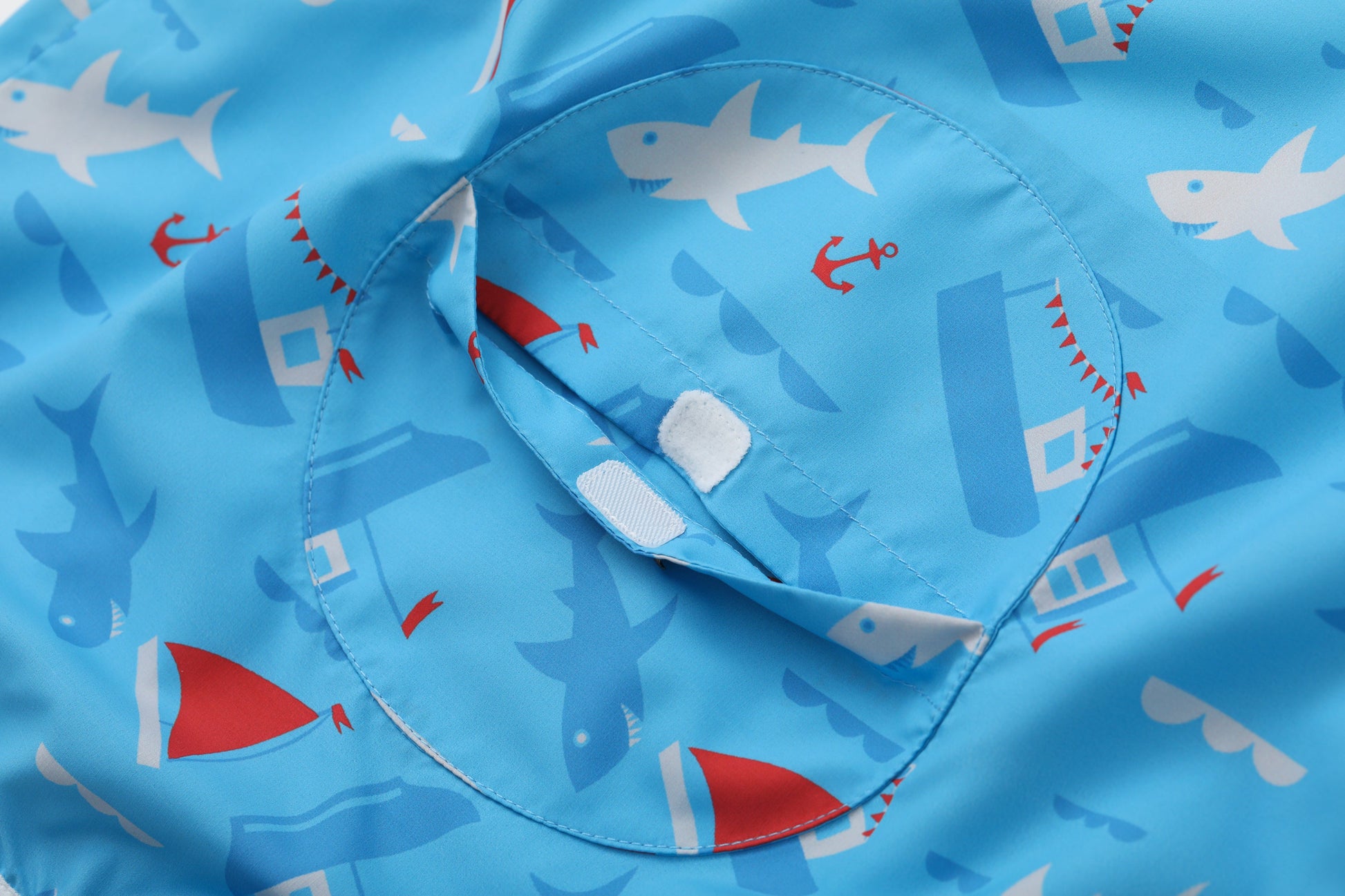 Vauva SS24 - Boys Whale Printed Windbreaker (Blue) - Product 3