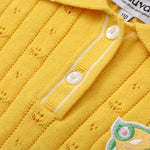 Vauva SS24 - Girls Knitted Polo Sweater (Orange) - Product 3
