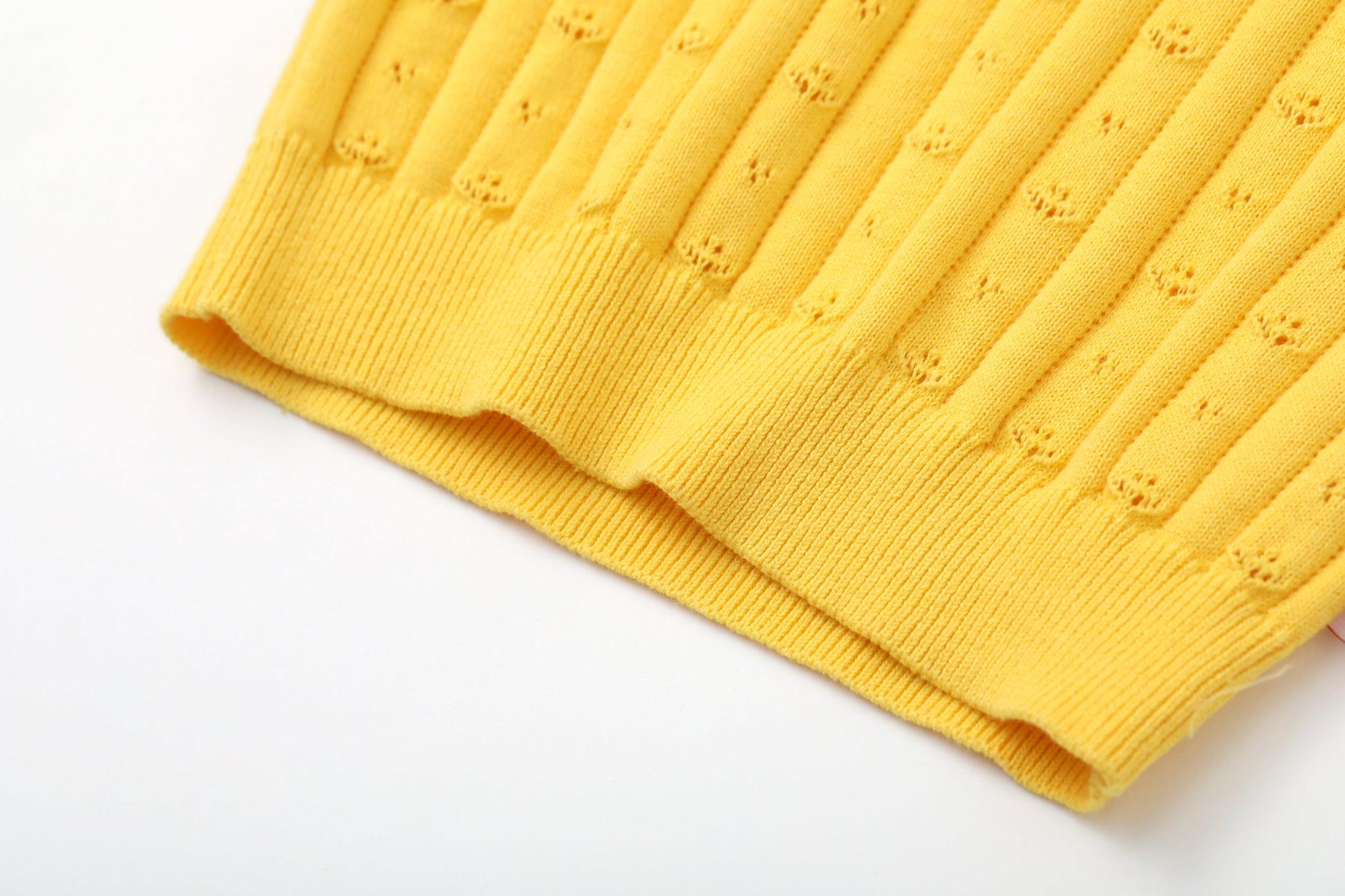 Vauva SS24 - Girls Knitted Polo Sweater (Orange) - Product 4