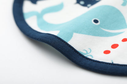 Vauva SS24 - Baby Boy Whale Printed Bib - Product 6