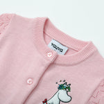 Vauva x Moomin - Baby Girls Moomin Long Sleeve Cardigan (Pink)  - Product Image 6