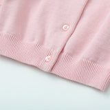 Vauva x Moomin - Baby Girls Moomin Long Sleeve Cardigan (Pink)  - Product Image 3