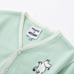 Vauva x Moomin - Baby Moomin Long Sleeve Cardigan (Pastel Green)  - Product Image 4