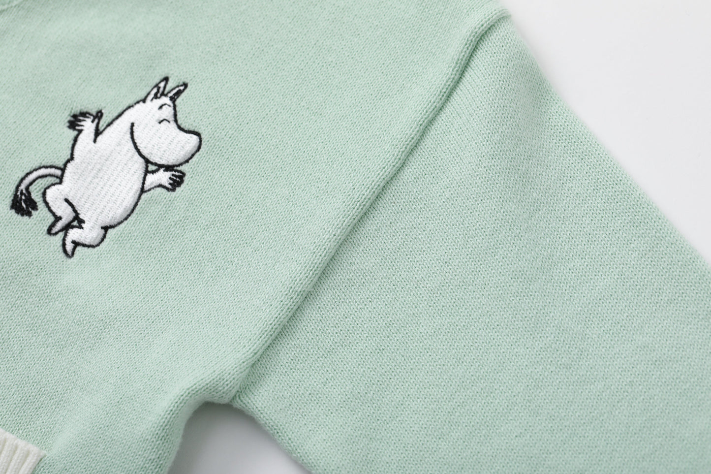 Vauva x Moomin - Baby Moomin Long Sleeve Cardigan (Pastel Green)  - Product Image 11