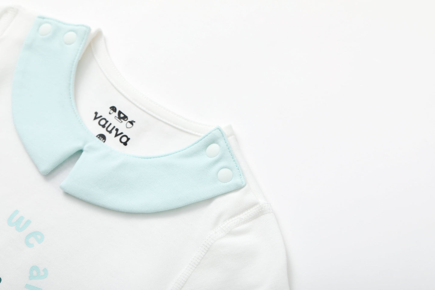 BBNS - Organic Cotton White Striped Pattern Bodysuits
