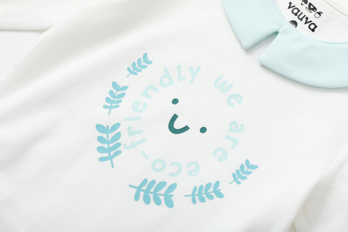 BBNS - Organic Cotton White Striped Pattern Bodysuits