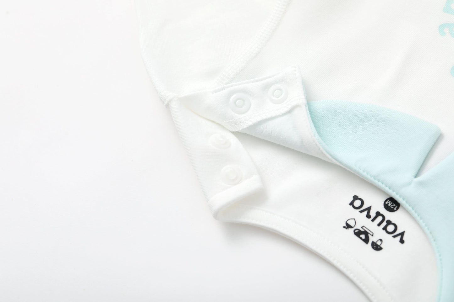BBNS - Organic Cotton White Striped Pattern Bodysuits
