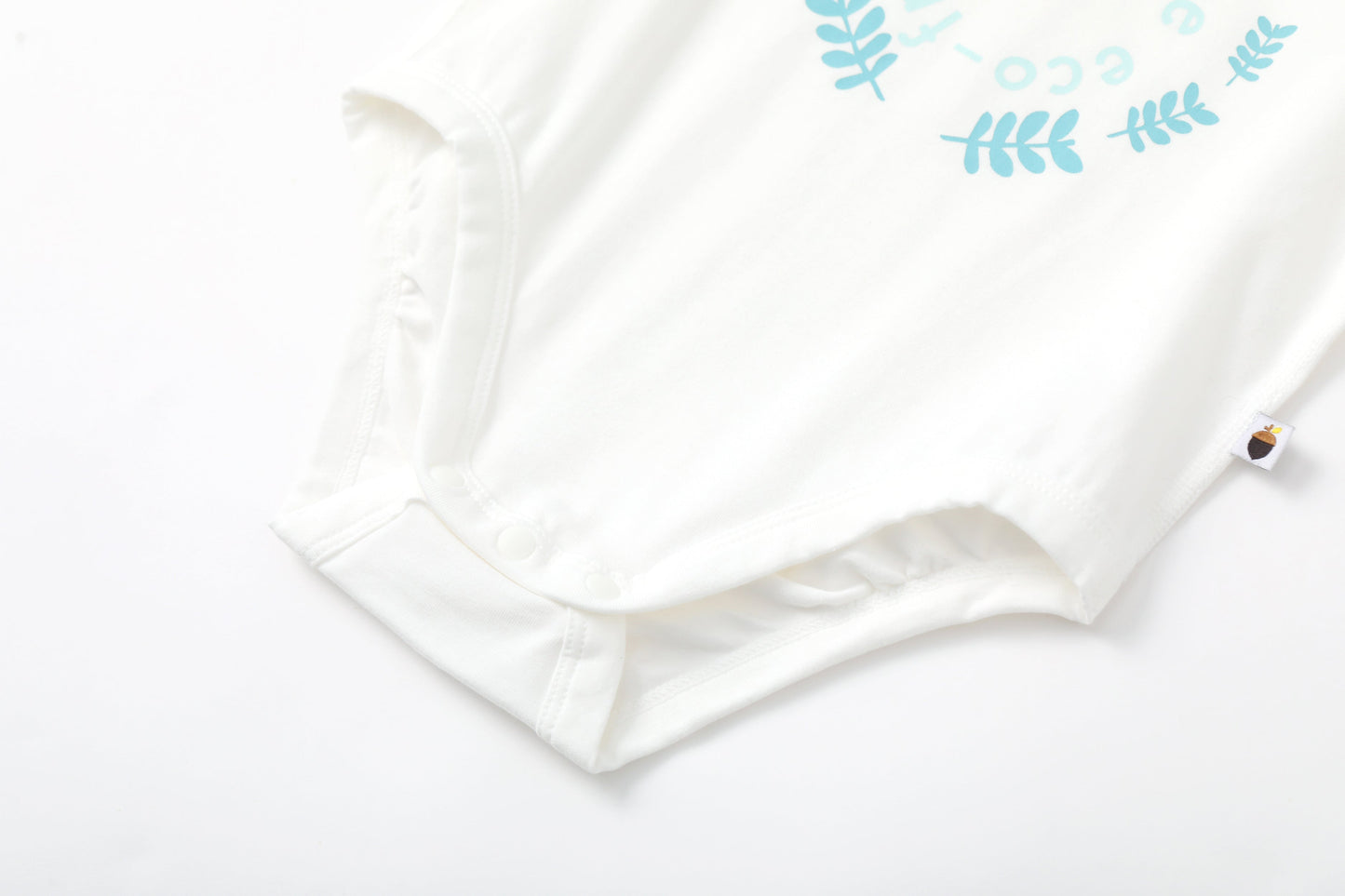 BBNS - Organic Cotton White Striped Pattern Bodysuits