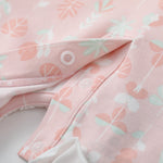 Vauva BBNS - Organic Lotus Collar Floral Cotton Bodysuits (2-pack)-product image close up