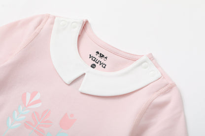 BBNS - Organic Cotton Pink Long-Sleeved Bodysuits