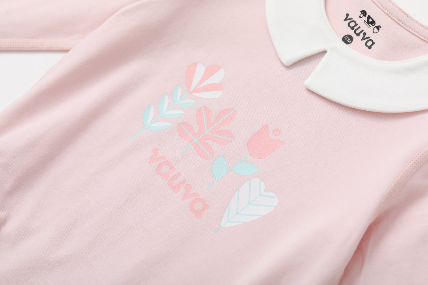 BBNS - Organic Cotton Pink Long-Sleeved Bodysuits