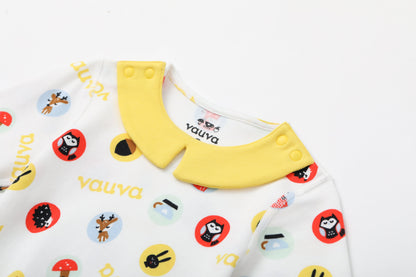 Vauva BBNS-嬰兒有機棉圓領連身衣（2件裝）