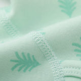 Vauva BBNS - Baby Anti-bacterial Organic Cotton Bodysuits (2-pack Green/Print)-product image close up