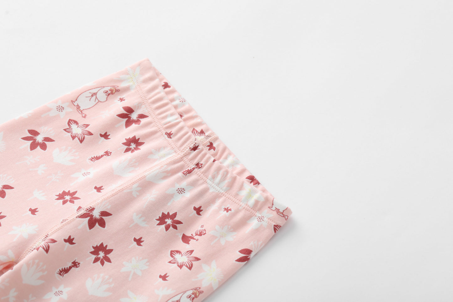 Vauva x Moomin FW23 - 女嬰姆明全身印花棉質長褲（粉紅）