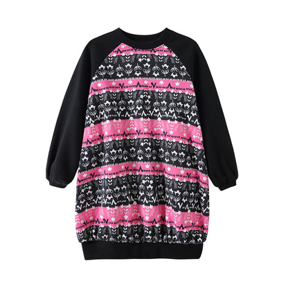 Girls Organic Cotton Long Sweatshirt