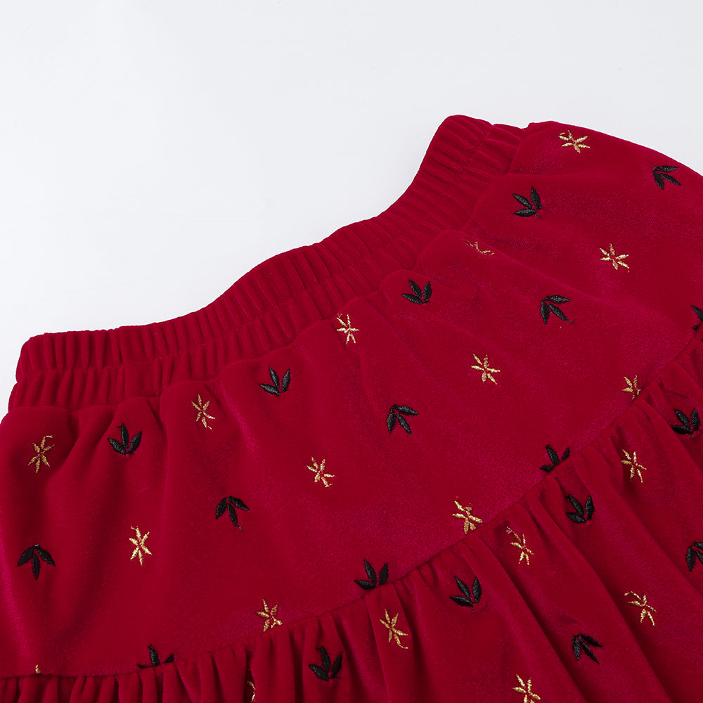 Girls Knitted Corduroy Skirt