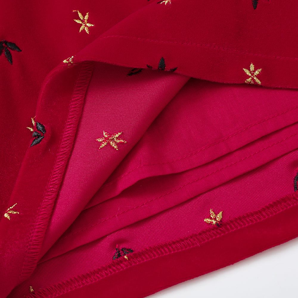 Vauva FW23-女孩刺繡燈芯絨上衣