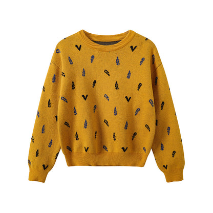 Boys Embroidered Cotton Pullover