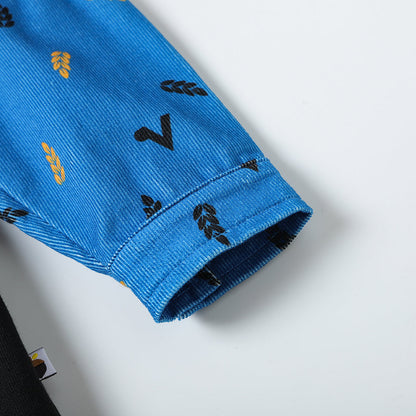 Boys Simple Color Block Sweatshirt