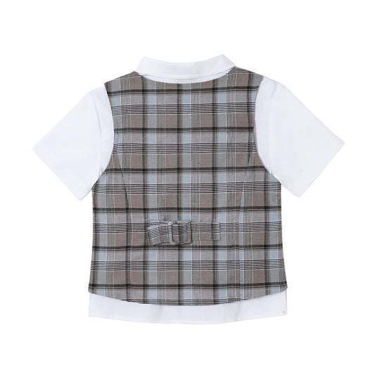 Vauva 2022-帶人造分層的背心襯衫