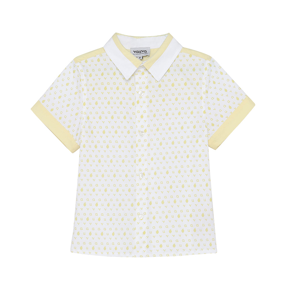 Logo Print Shirt/ Shorts Set