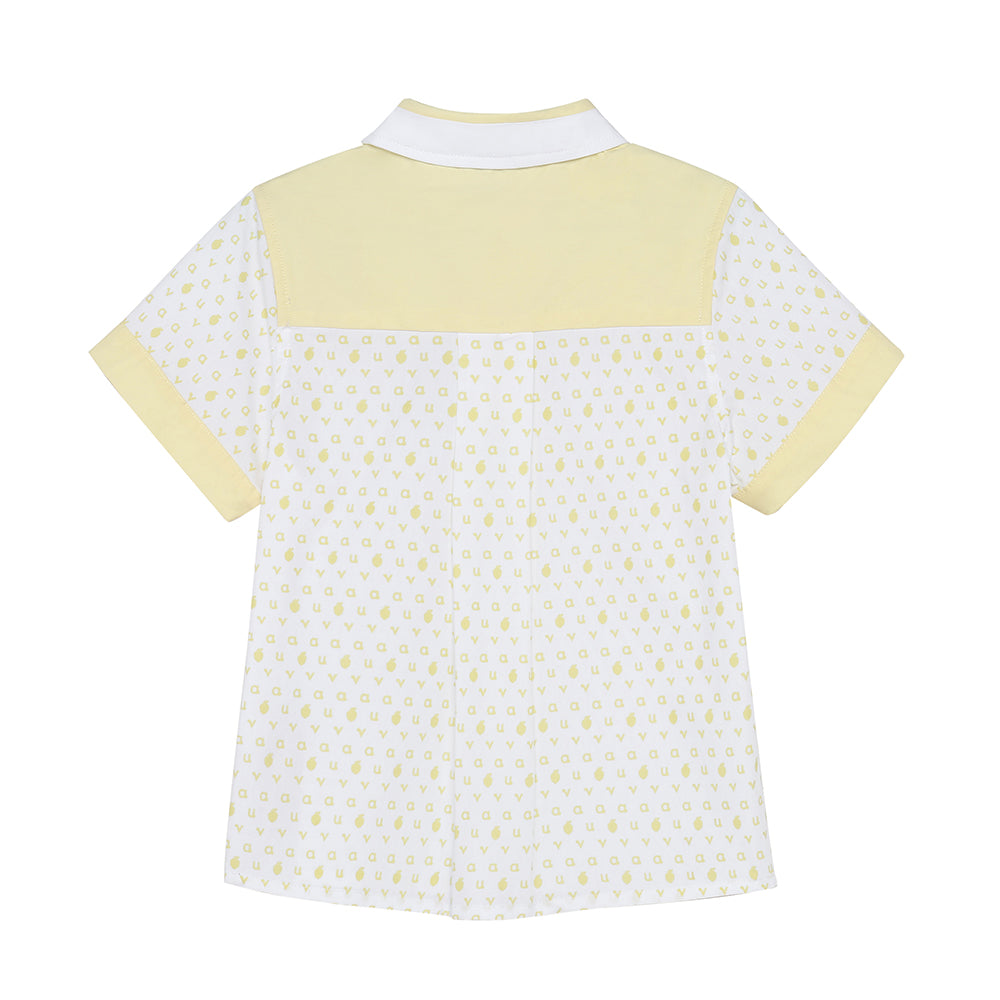 Logo Print Shirt/ Shorts Set