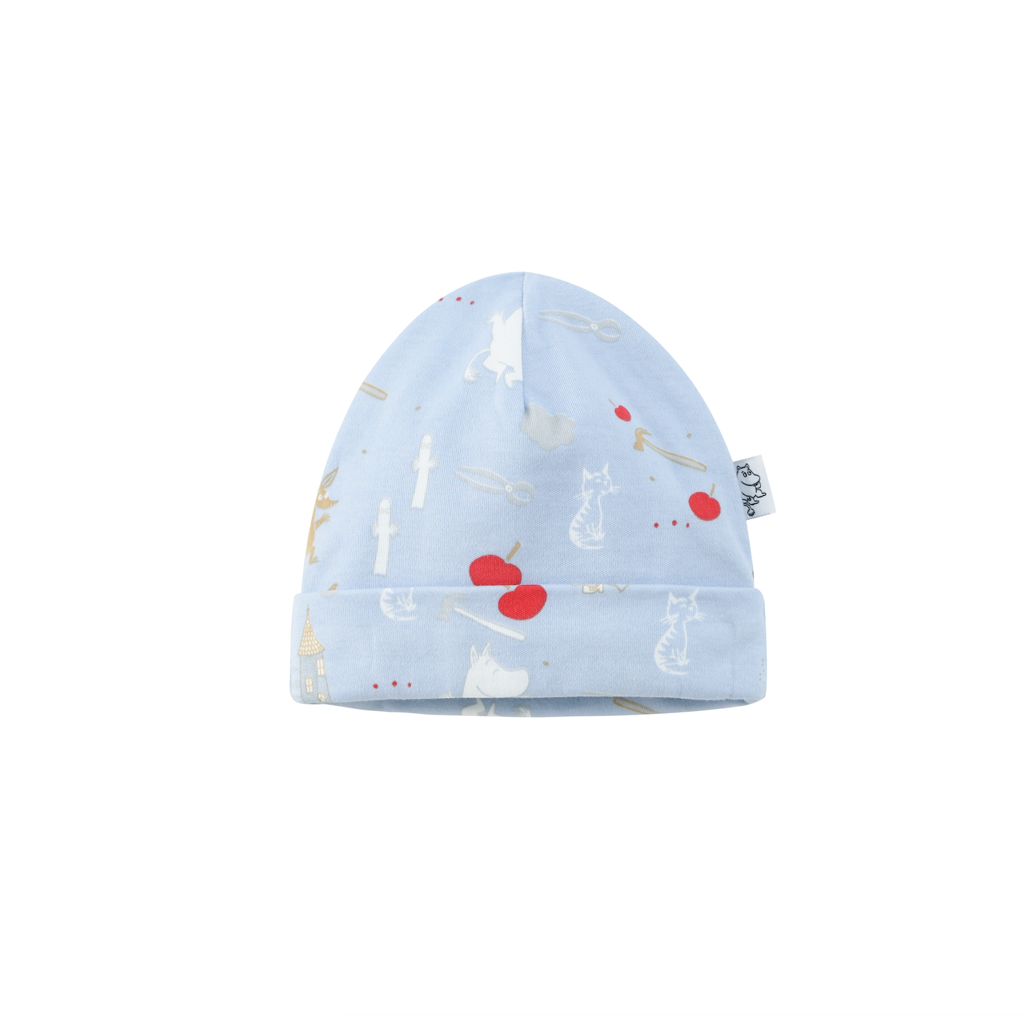 Vauva X Moomin FW23-男嬰Moomin印刷棉帽（民間藍色）