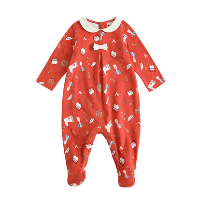 Baby Girl Nordic Style Cotton Long Sleeve Romper