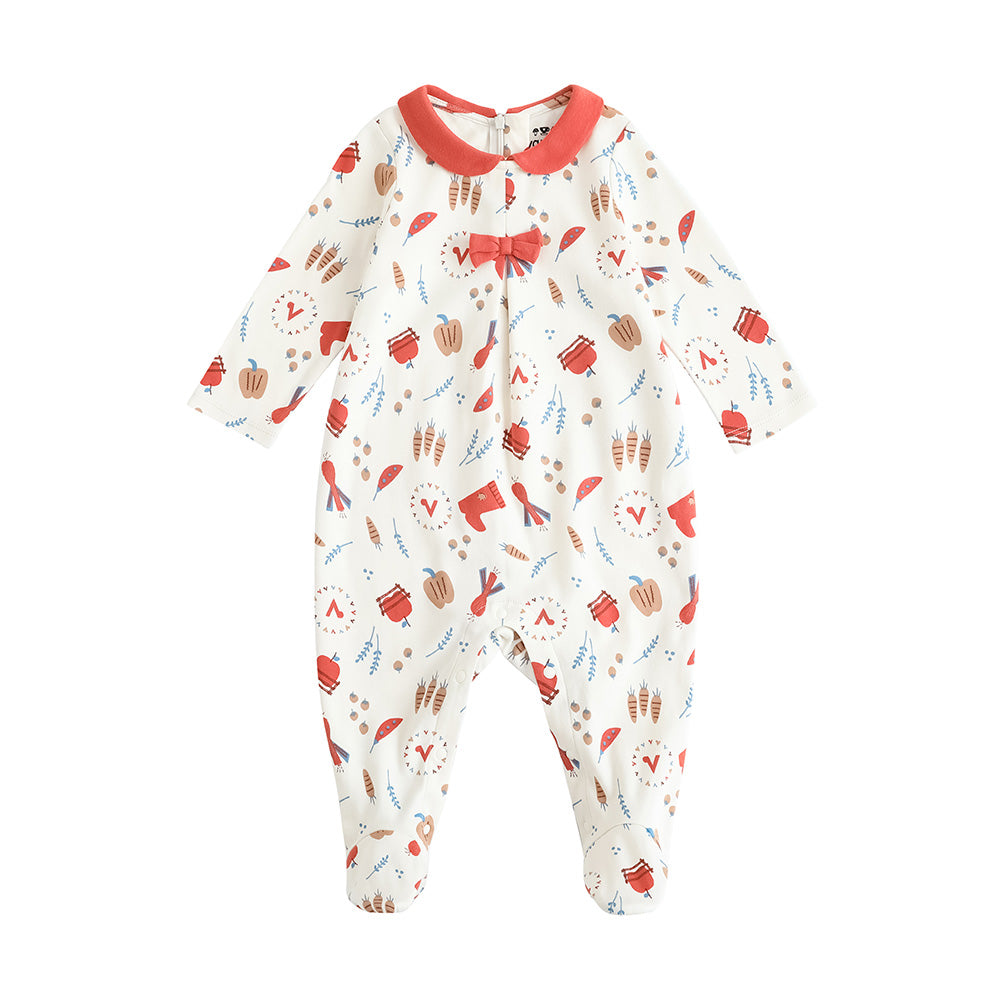 Baby Girl Nordic Style Cotton Long Sleeve Romper