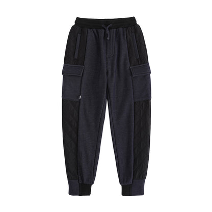 Vauva FW23-男孩休閒兩口袋褲子（深藍色）