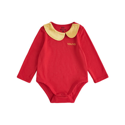 Baby Girls New Year Festival Cotton Bodysuit