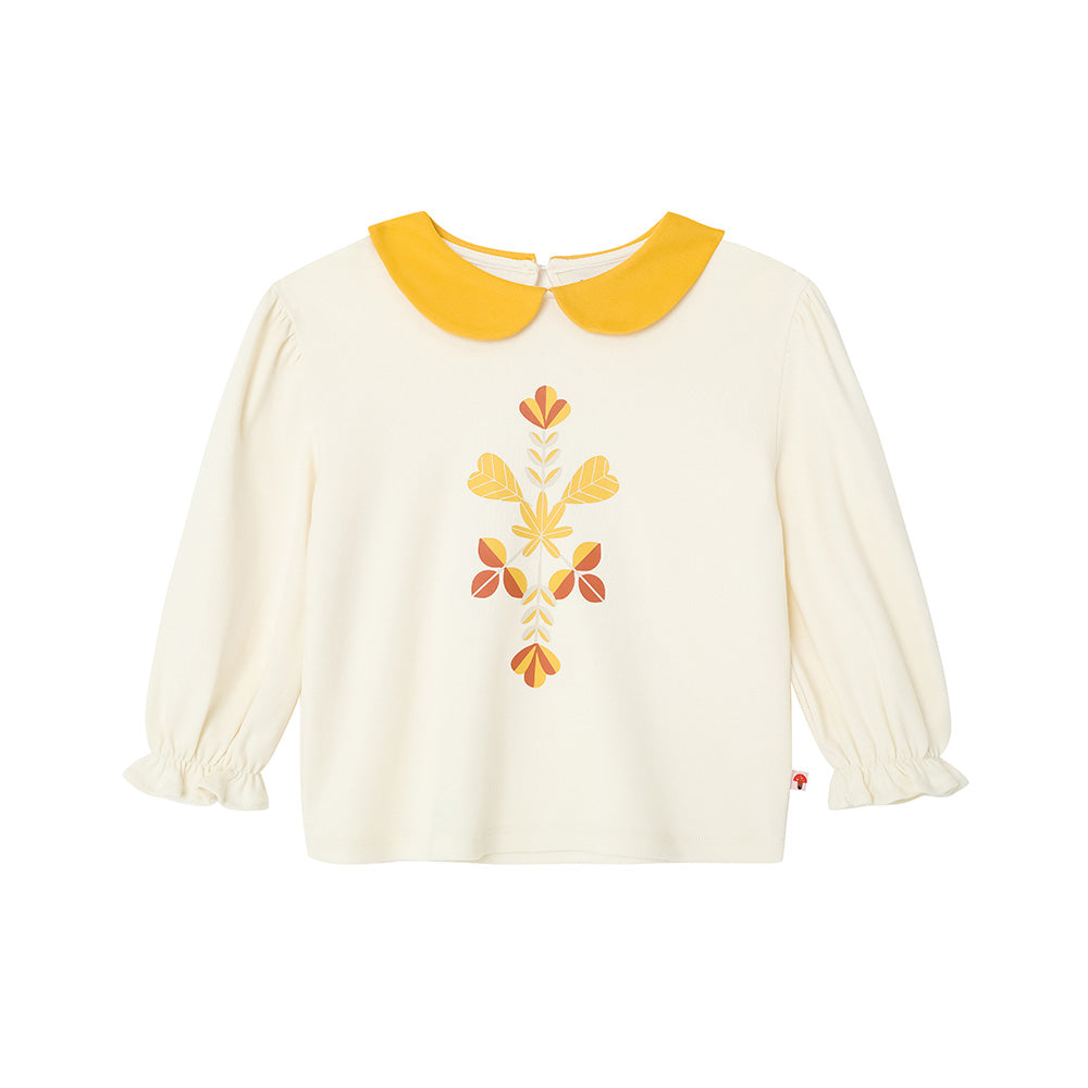Girls Floral Pattern Cotton Tops