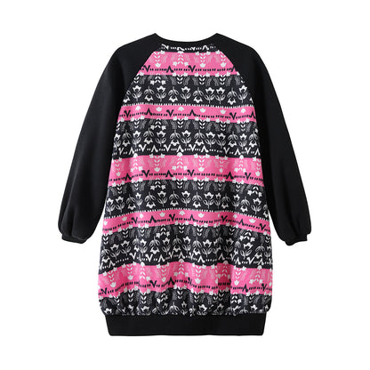 Girls Organic Cotton Long Sweatshirt