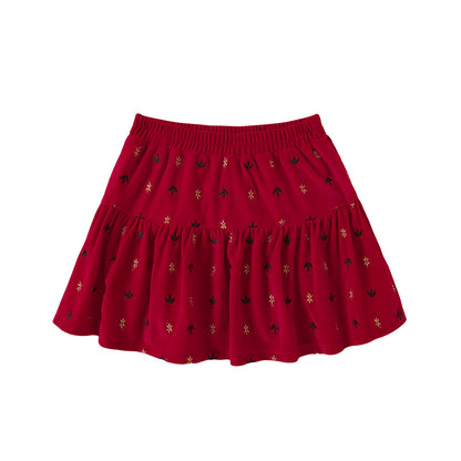 Girls Knitted Corduroy Skirt