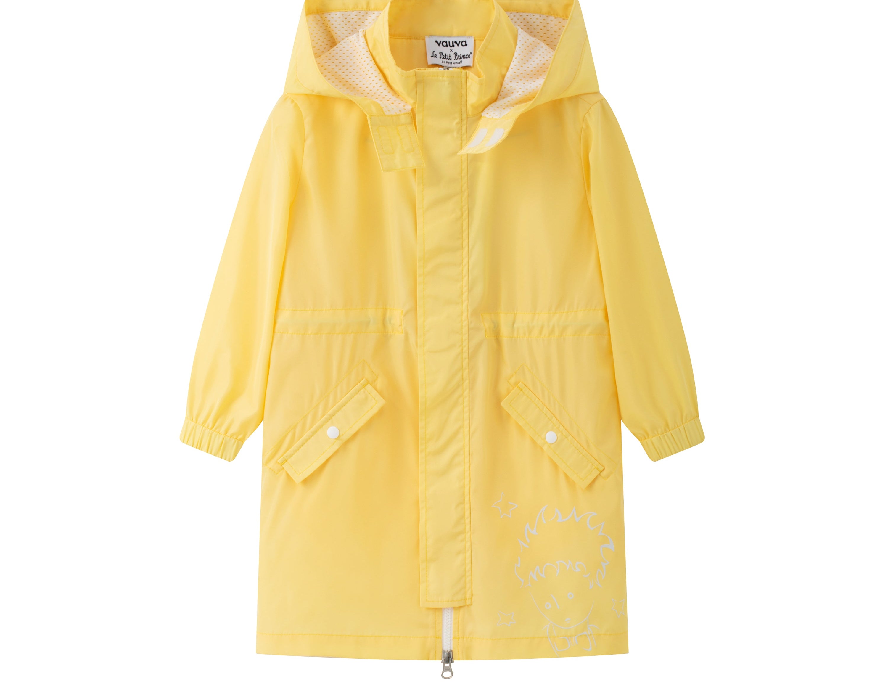 Vauva x Le Petit Prince - Kids Polyester Parka (Yellow) product image front 