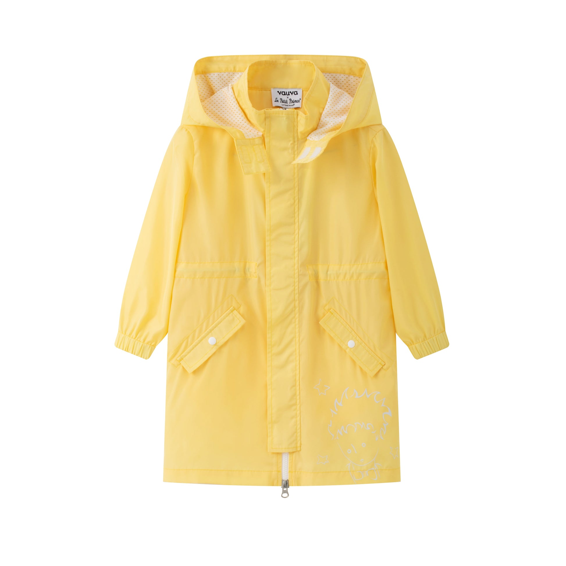Vauva x Le Petit Prince - Kids Polyester Parka (Yellow) product image front 