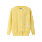 Vauva x Le Petit Prince - Kids Cashmere Cardigan (Yellow)-product image front
