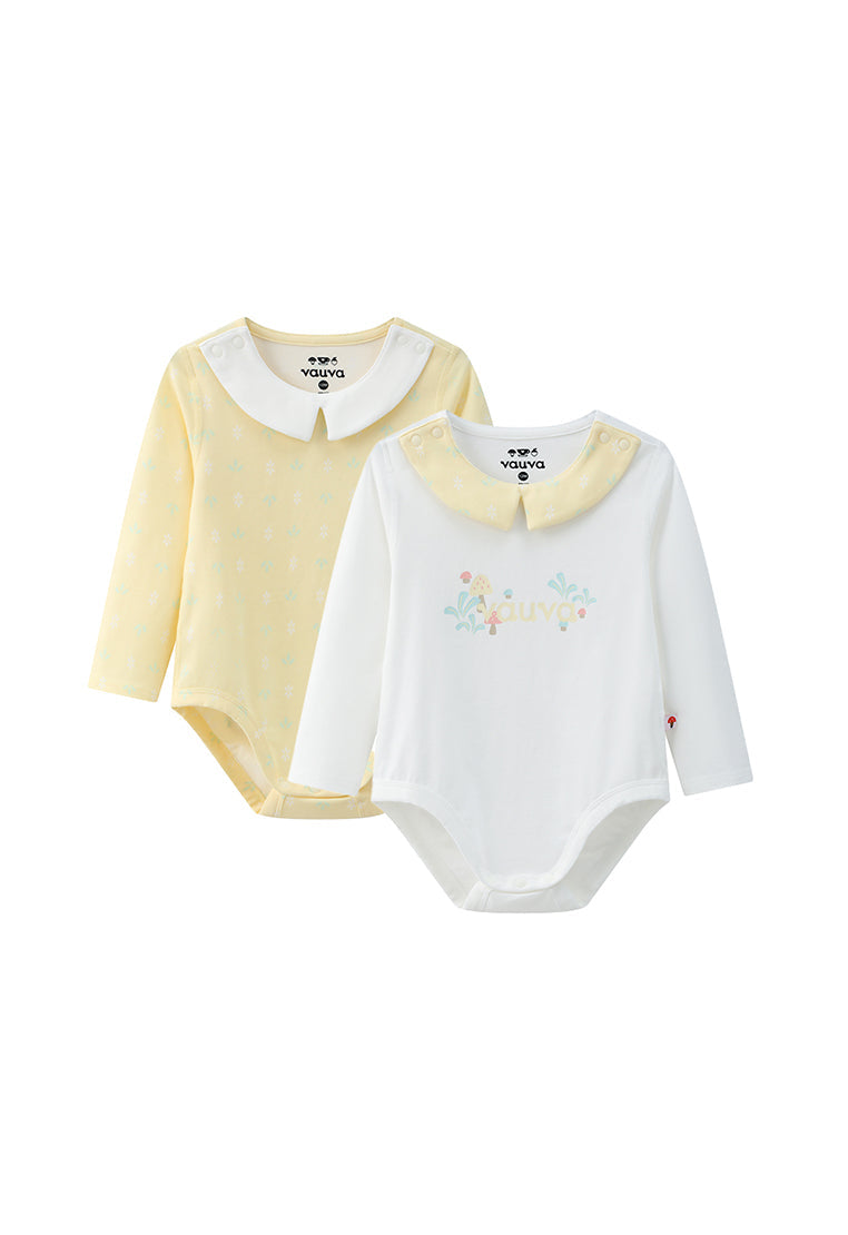 Vauva BBNS - Organic Cotton Square Collar Bodysuits (2-pack) product image front 