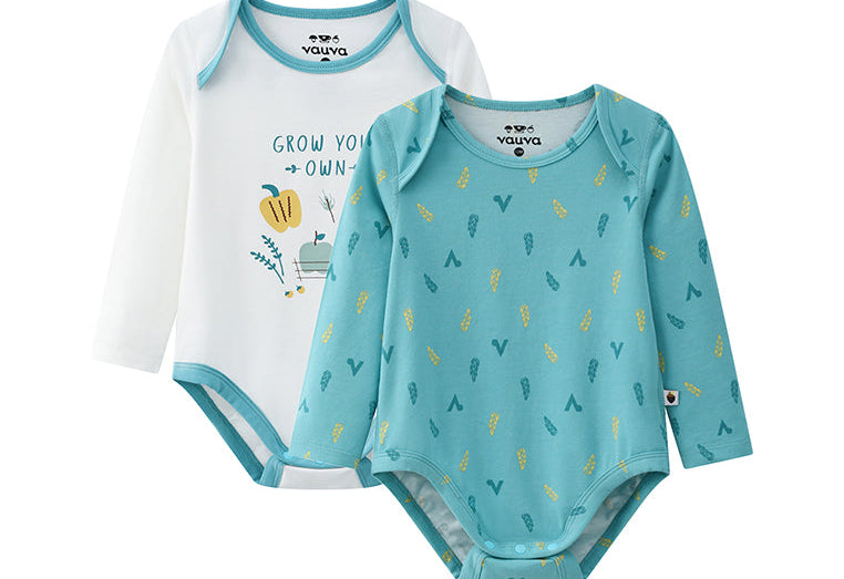 Vauva BBNS - Organic Cotton Pastoral Style Bodysuits (2-pack) product image front