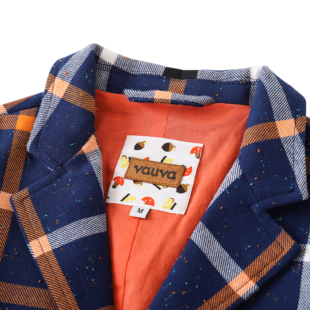 Check Single-Breasted Blazer