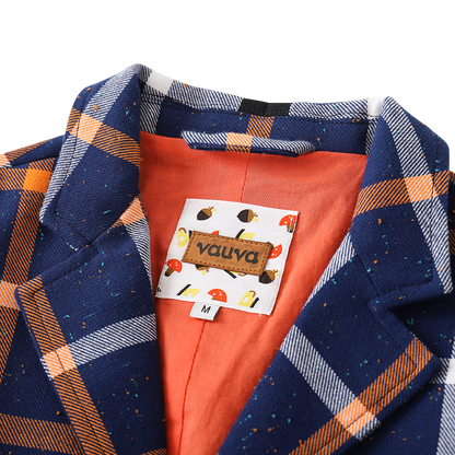 Check Single-Breasted Blazer
