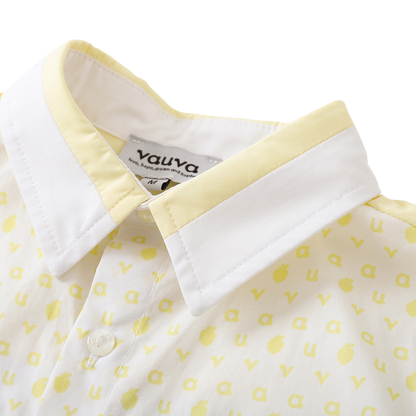 Logo Print Shirt/ Shorts Set