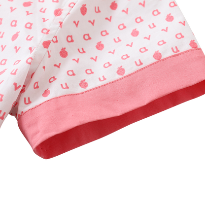 Logo Print Shirt/ Shorts Set