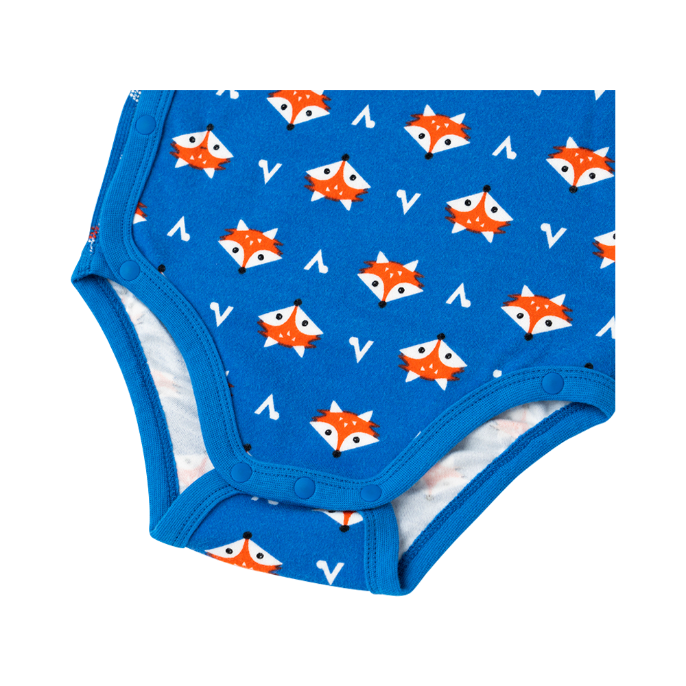 Organic Cotton Baby 2-Packs Fox-Print Bodysuits