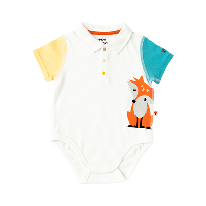 Organic Cotton Baby 2-Packs Fox & Bear Bodysuits