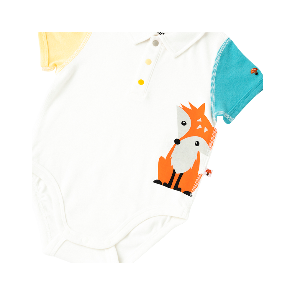 Organic Cotton Baby 2-Packs Fox & Bear Bodysuits