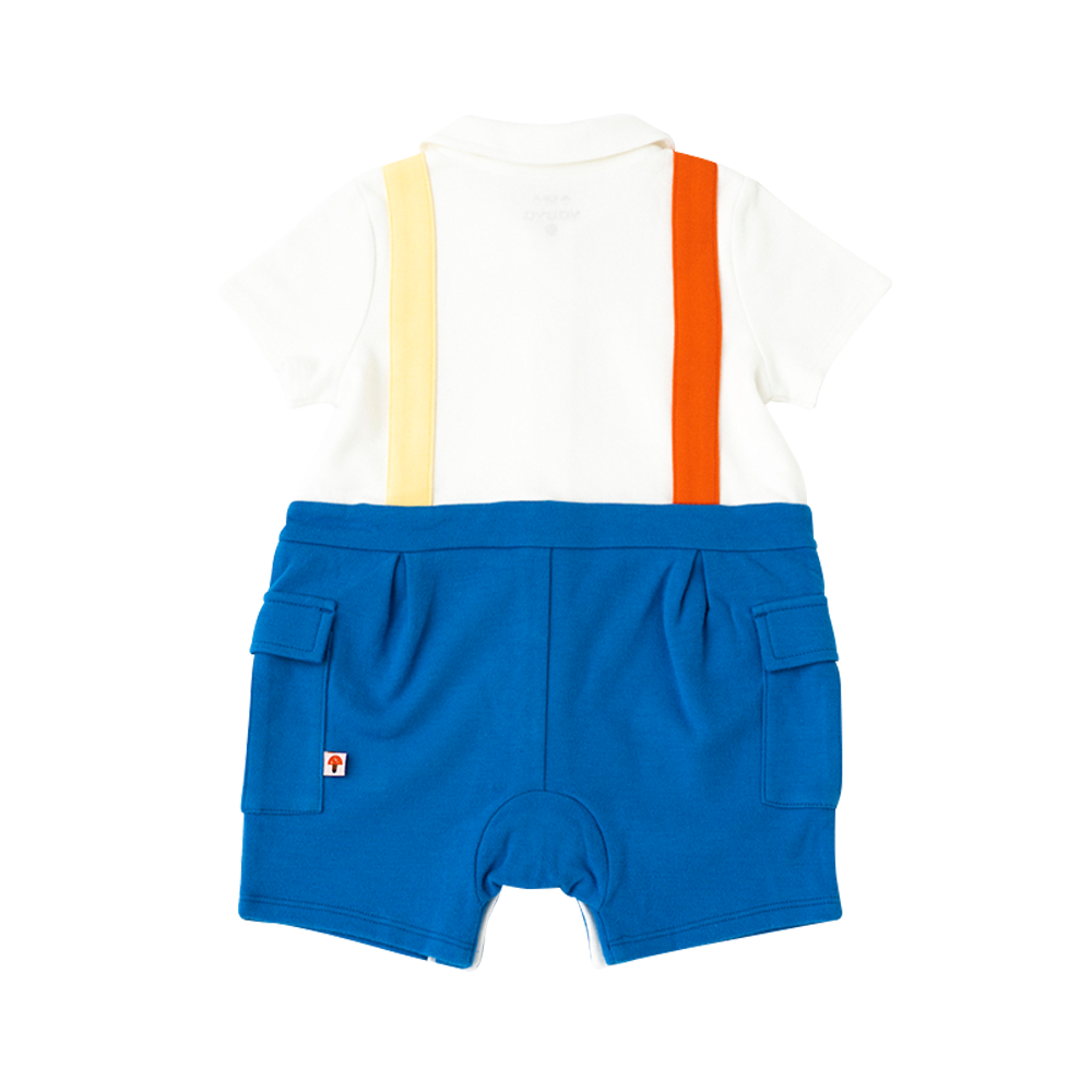 Organic Cotton Fox Polo Romper